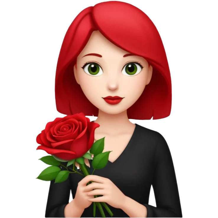 Woman holding rose bouquet

























 emoji
