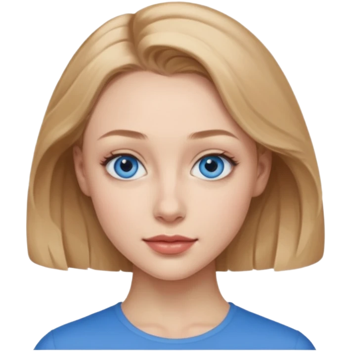 Sarah Gadon with blue eyes emoji