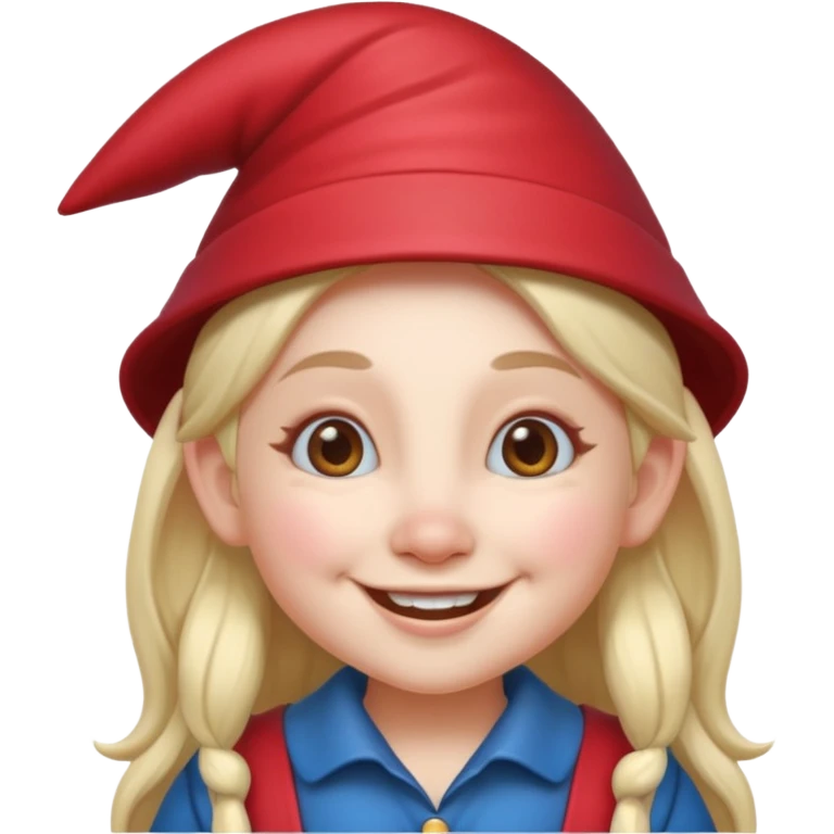 crea un emoji de un gnomo (mujer) emoji