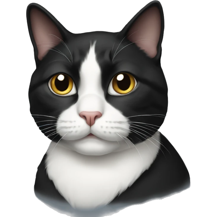Tuxedo cat  emoji