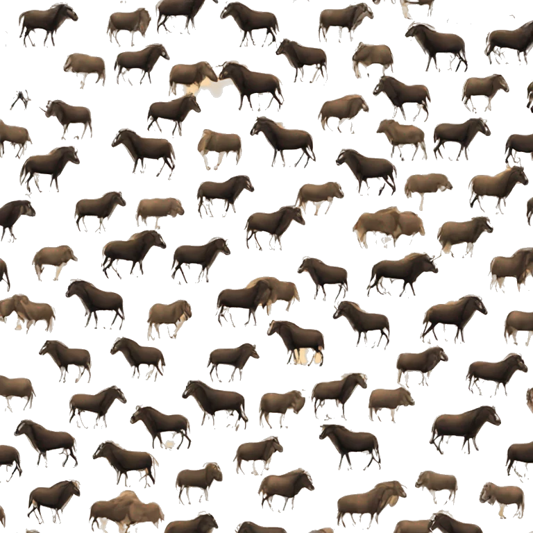 Wildebeest great migration gravel race emoji