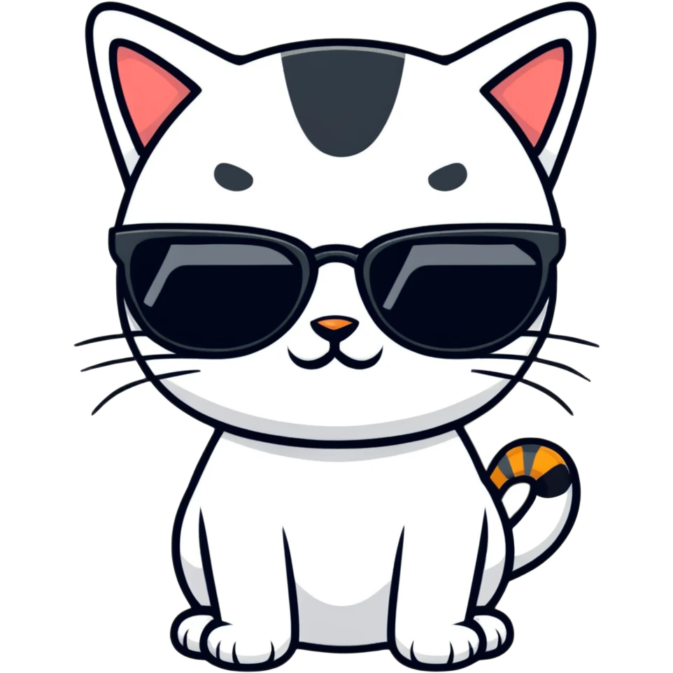 cat wearing sunglasses emoji
