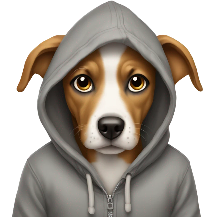 Doggie in hoodie  emoji