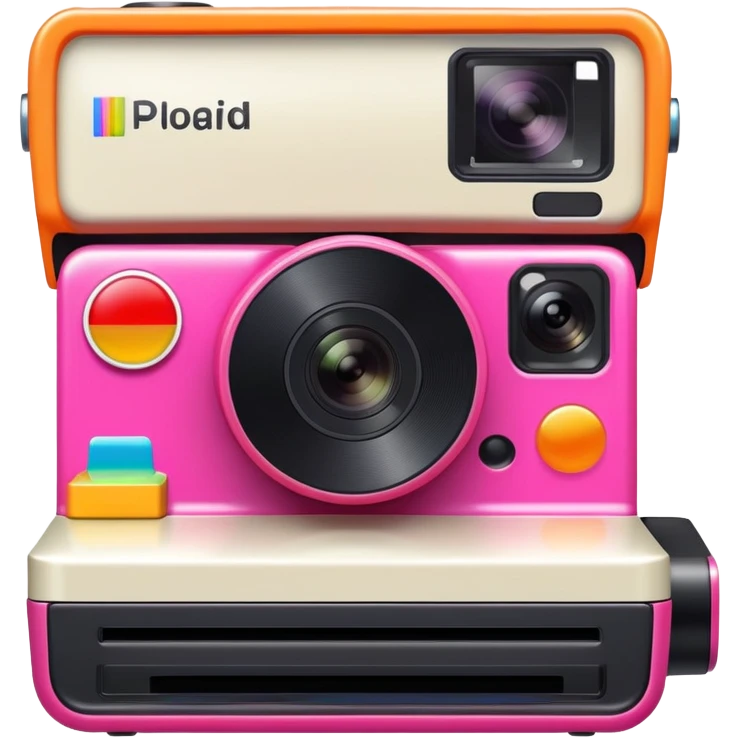 polaroid camera printing picture emoji