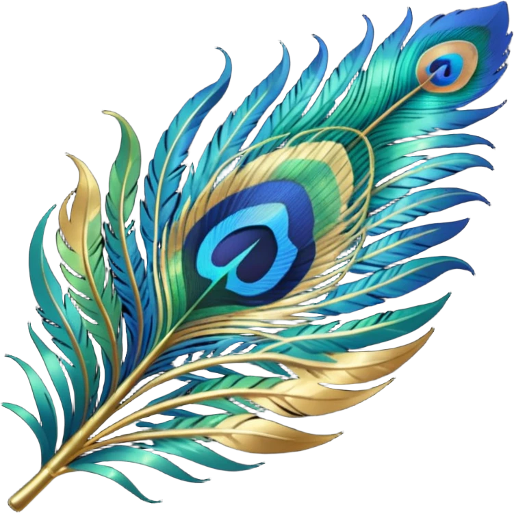 Peacock feather emoji emoji
