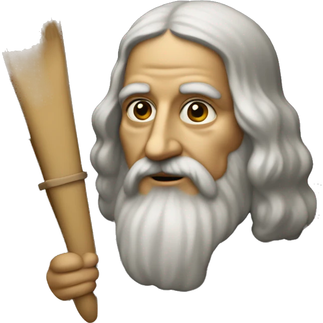 leonardo da Vinci holds a palette emoji