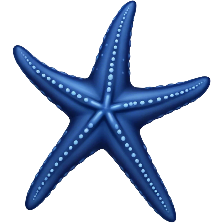 dark Blue starfish no face emoji