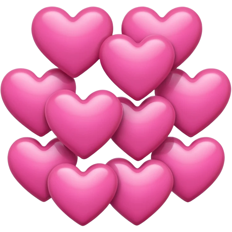 Many pink hearts  emoji