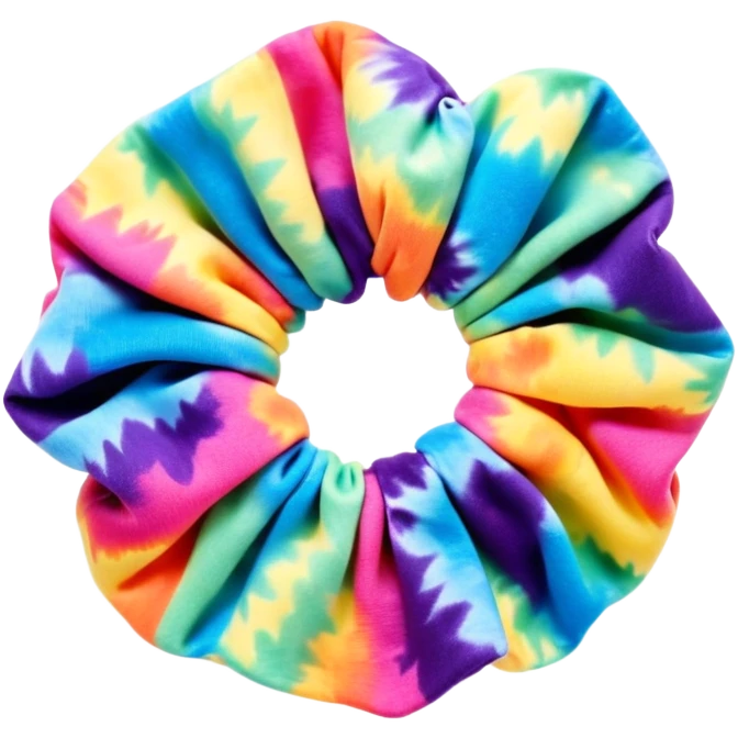 1990’s tie dye scrunchie emoji
