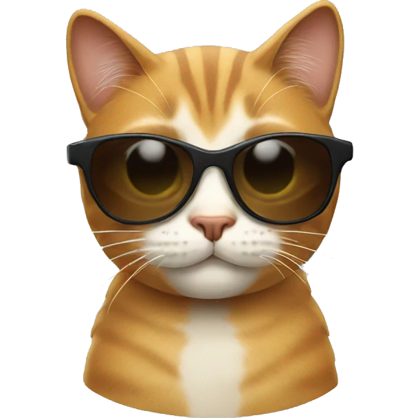 Cat with sunglasses emoji