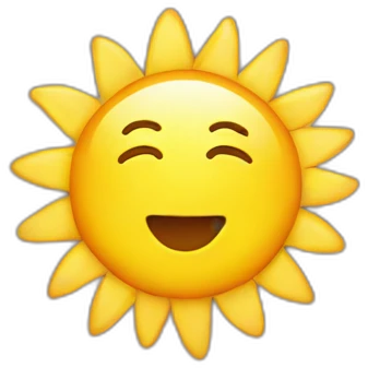 sunshine emoji
