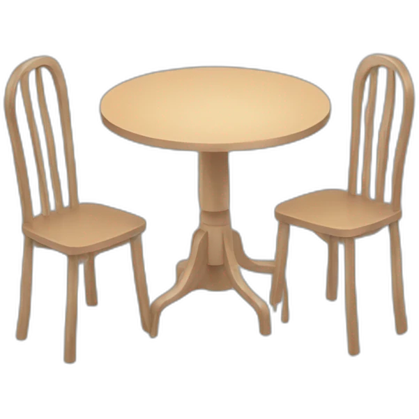 2 chair 2 table emoji