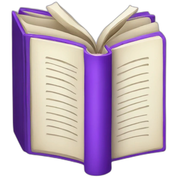 purple book with "CB" in the cover emoji