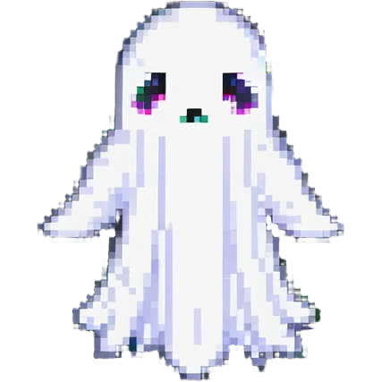 floating ghost emoji