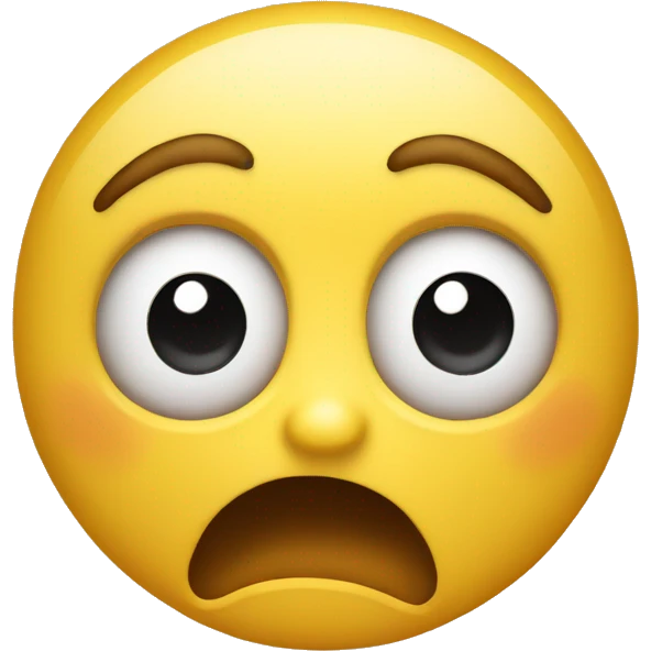 shocked flustered yellow emoji emoji
