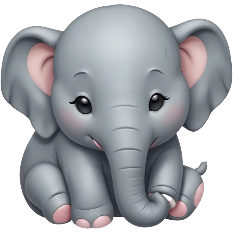 Meme-Worthy Cute Sleeping Elephant Portrait Emoji, Head resting peacefully with a contented smile, showcasing a massive, gentle build and a luxuriously soft gray hide, eyes shut in a serene, restful nap, Simplified yet hilariously adorable features, highly detailed, glowing with a soft, drowsy light, high shine, relaxed and utterly lovable, stylized with an air of playful laziness, bright and heartwarming, soft glowing outline, capturing the essence of a comically sleepy elephant, so meme-worthy it feels like it could instantly become the next viral sensation of adorable slumber! emoji