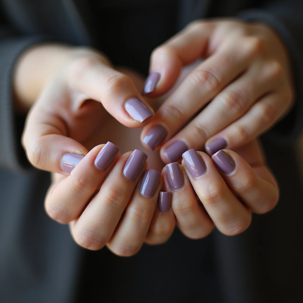 close-up of hands with painted nails, manicure, photorealistic style emoji