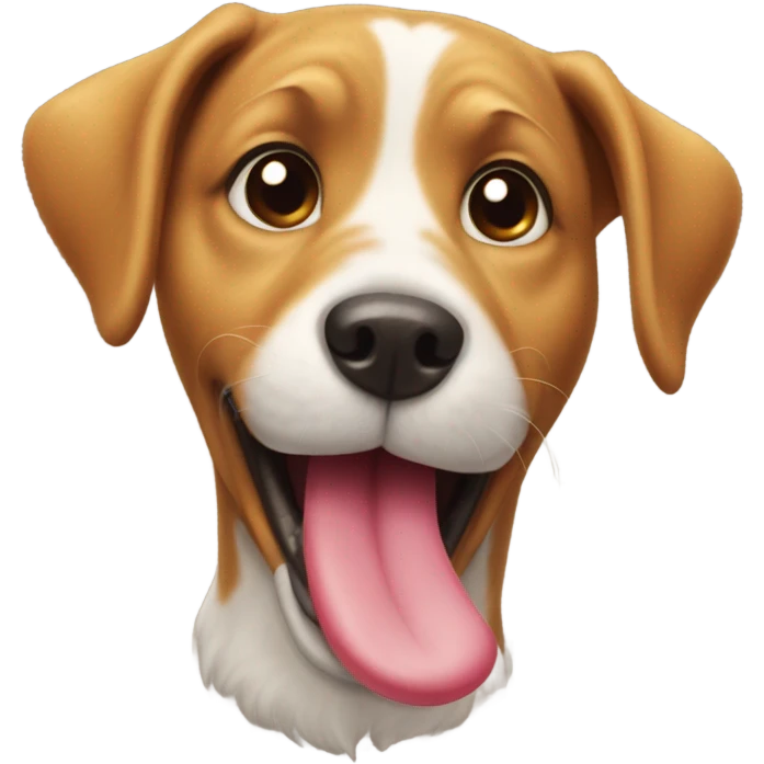 dog tongue out emoji