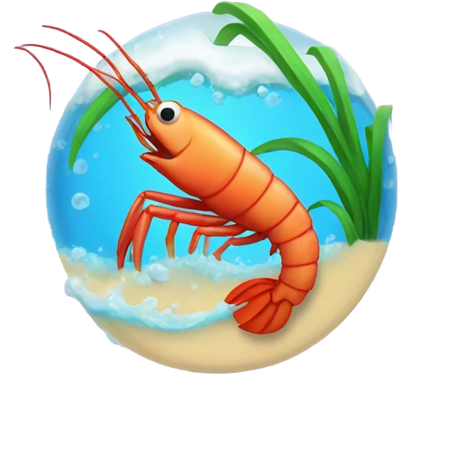 Shrimp surf emoji