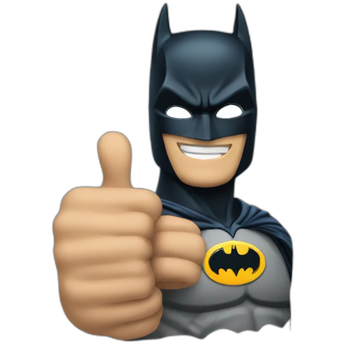 BATMAN THUMB UP emoji