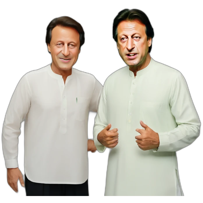 Imran khan with nawaz shareef emoji