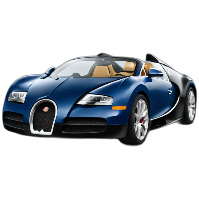 Andrew Tate driving a bugatti emoji