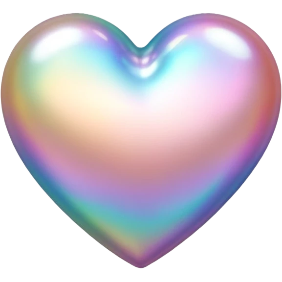 heart with a pearl texture emoji