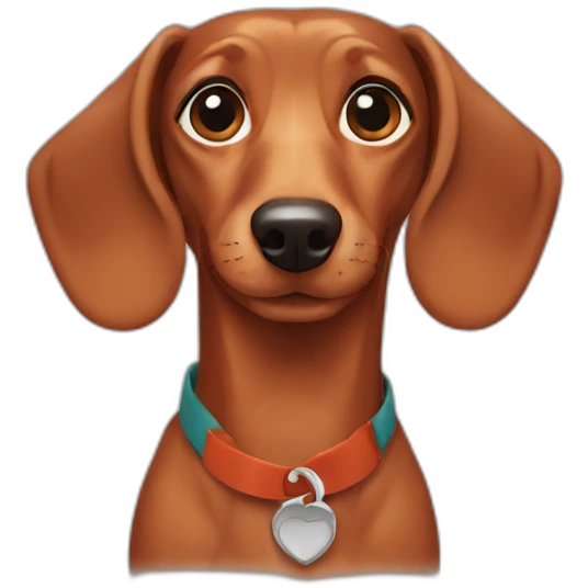 Auburn dachshund emoji