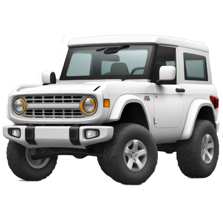 White 2023 bronco  emoji