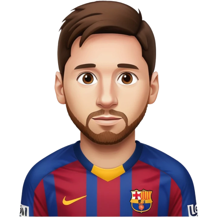 leo messi barca  emoji