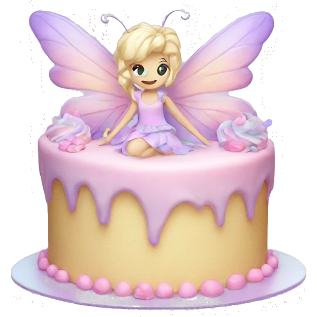Fairy pastel cake emoji