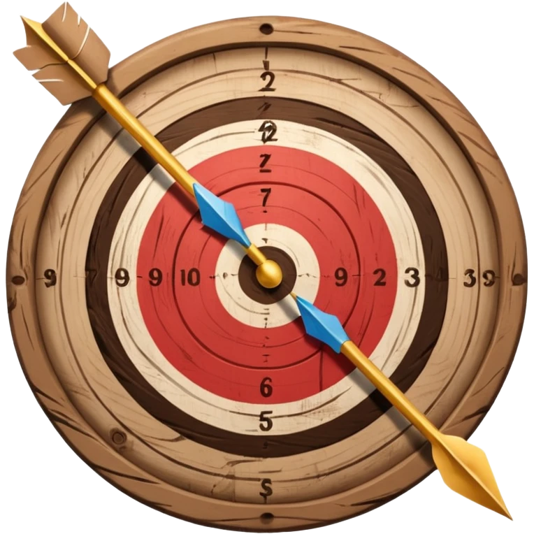 target with an arrow in the center emoji