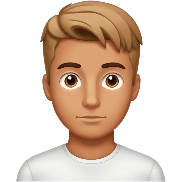 A pumped-up man with a student's  emoji