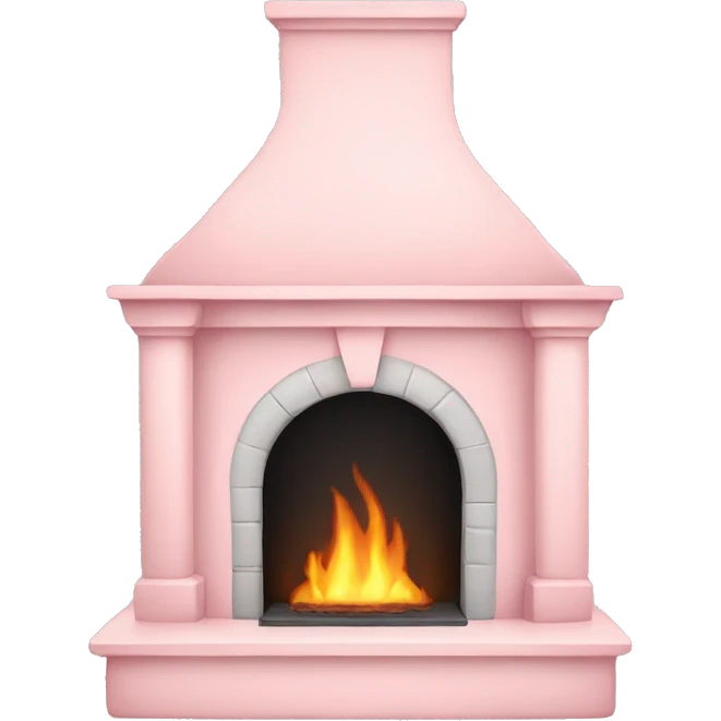pale pink fire place emoji