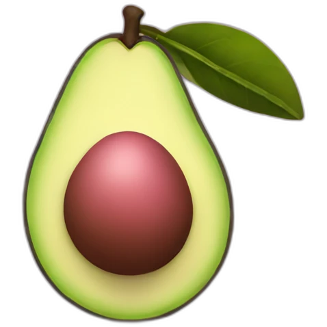 pink avocado emoji