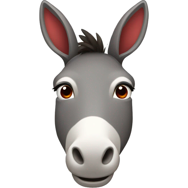 donkey with red lipstick emoji