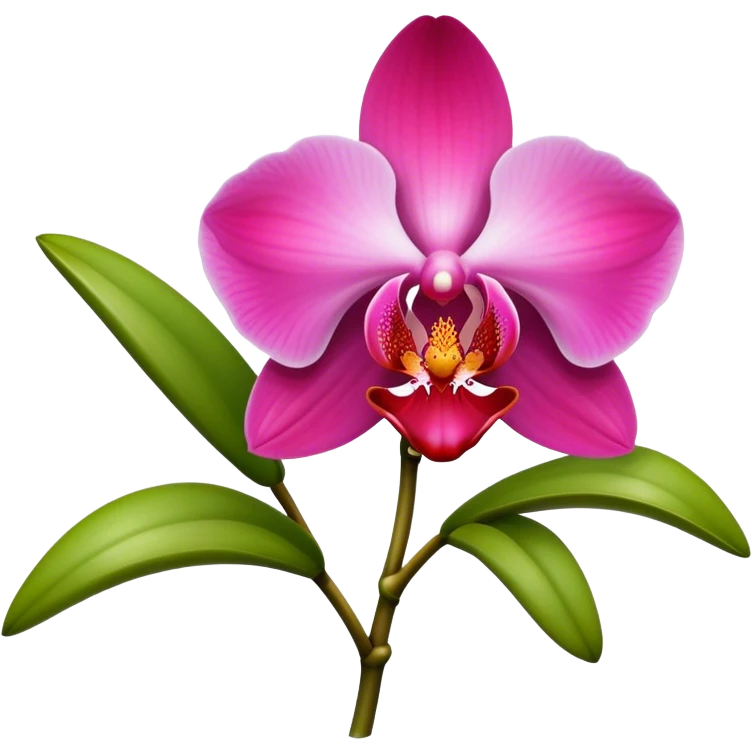 Pink and red Orchid emoji