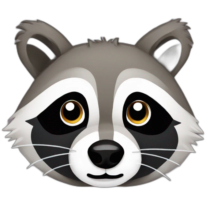 Raccoon stitch emoji