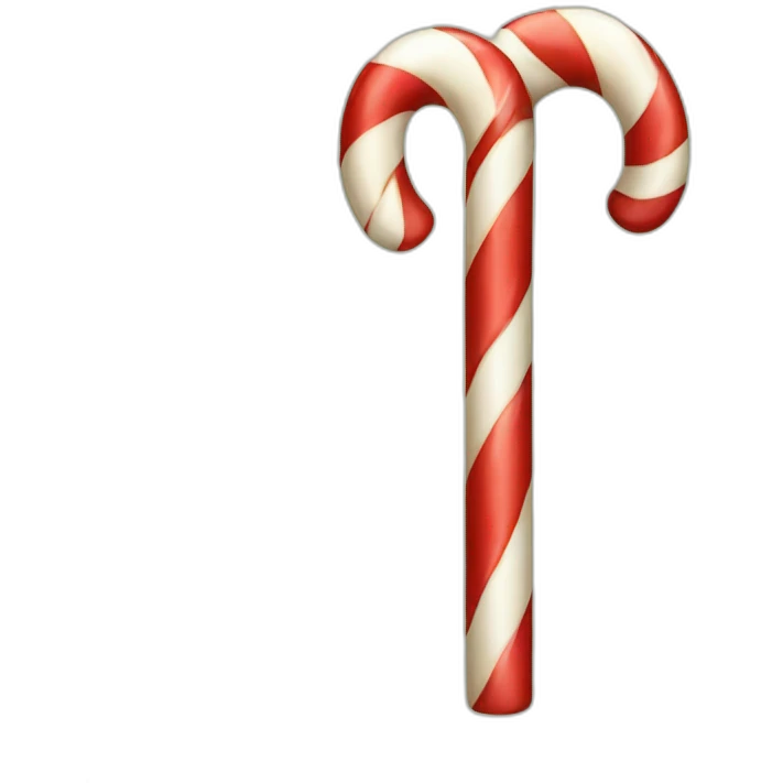 christmas candy cane decorated emoji