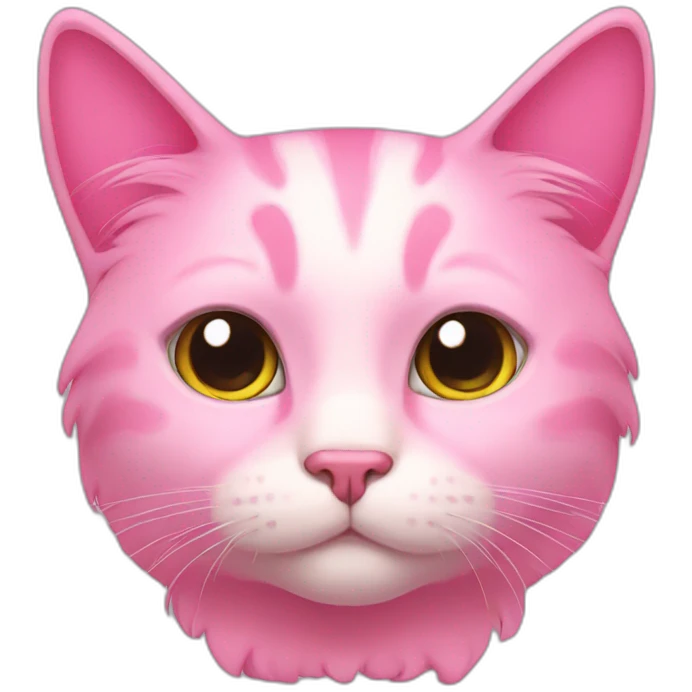 Pink cat emoji