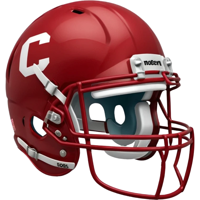 college football player helmets dark red  emoji