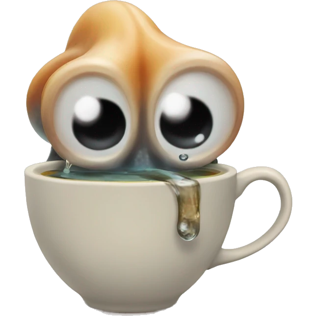 squid drinking tea emoji