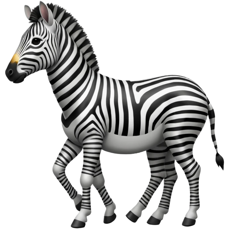 zebra walking emoji