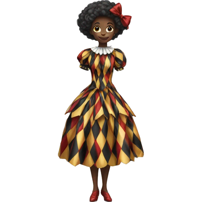 arlequin dress emoji