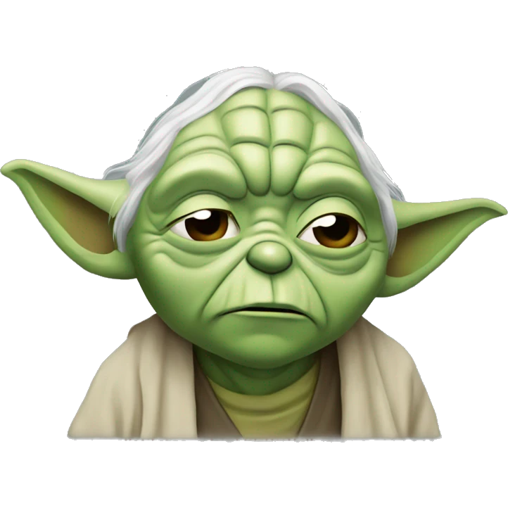 Yoda qui est fatigué  emoji