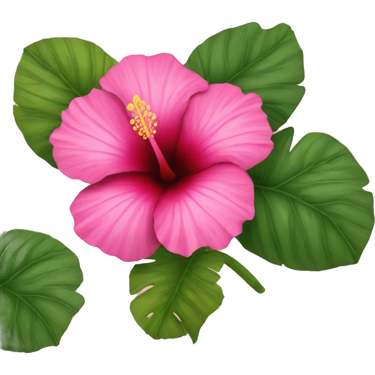 hibiscus pink emoji