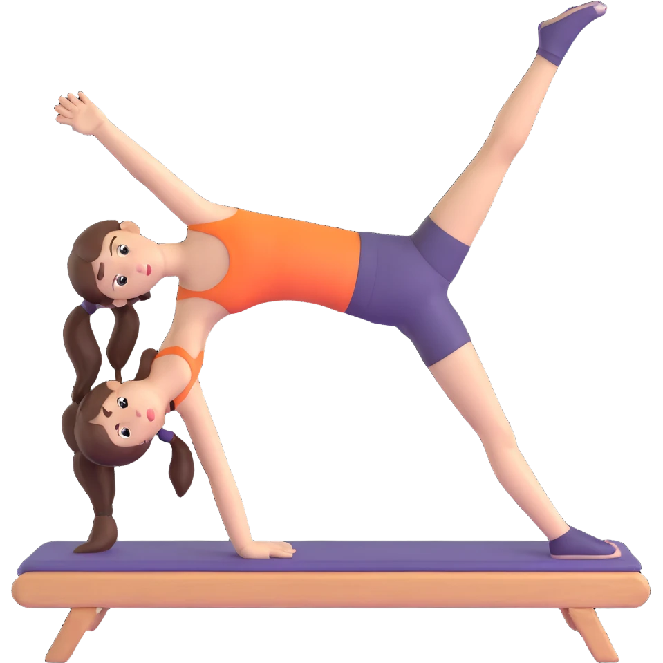 girl doing pilates emoji