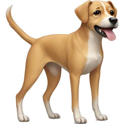 Dog with human body emoji