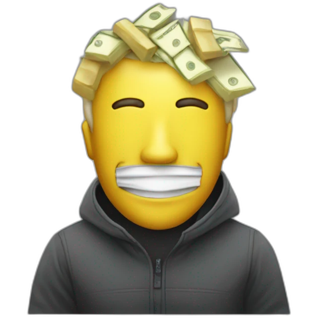 man-mask-bag-of-money emoji