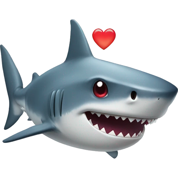 Shark with heart eyes  emoji